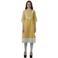 thumbnail image 2 of Moomaya Designer Straight Kurti For Women Printed Indian Tunic Top Long Kurta, 2 of 6