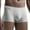 B-Gray, variant on Mens Underwear Men's Ice Silk Seamless Breathable Boxer Shorts for Summer - Solid Color Comfortable Flat Front Underwear, Size L-4XL