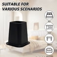 thumbnail image 3 of 6 Inch Bed Risers, Heavy Duty Furniture Risers for Desk, Chair, Table or Sofa, Couch Lift Risers 4 pack Black, 3 of 6