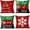 Christmas, Set of 4, variant on Christmas Pillow Covers 18x18 Set of 4 Farmhouse Christmas Decorations Merry Bright Let it Snow Winter Holiday Decor Throw Cushion Case for Home Couch S23C04