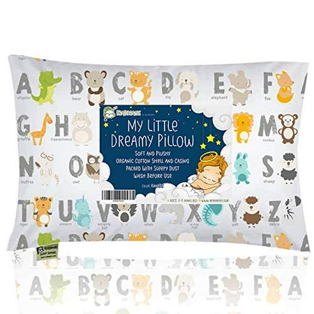 Toddler Pillow With Pillowcase 13x18 Soft Organic Cotton Baby