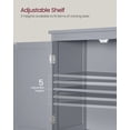 thumbnail image 5 of Floor Storage Cabinet, Storage Unit, Freestanding  Cabinet with 2 Drawers and 2 Doors, Adjustable Shelf, 11.8 x 23.6 x 43.3 Inches, Dove Gray, 5 of 7