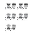thumbnail image 1 of 10 piezas de soporte para micrófono de mano, clip para colgar altavoz de micrófono para radio Motorola CB CM300 GTX800 Kenwood HLN9073 GM360 s202412245024, 1 of 5