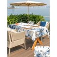 thumbnail image 4 of Outdoor Tablecloth with Umbrella Hole and Zipper, Blue Fall Rectangle Table Cloth 54x80 Inch Waterproof Tablecloth, Thanksgiving Pumpkins Weeping Botanical Picnic Table Cover for Patio Camping, 4 of 7