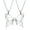 Silver, variant on 2 Pack Butterfly Urn Necklaces for Ashes for Women Men Stainless Steel Cremation Jewelry Keepsake Memorial Pendant Gift