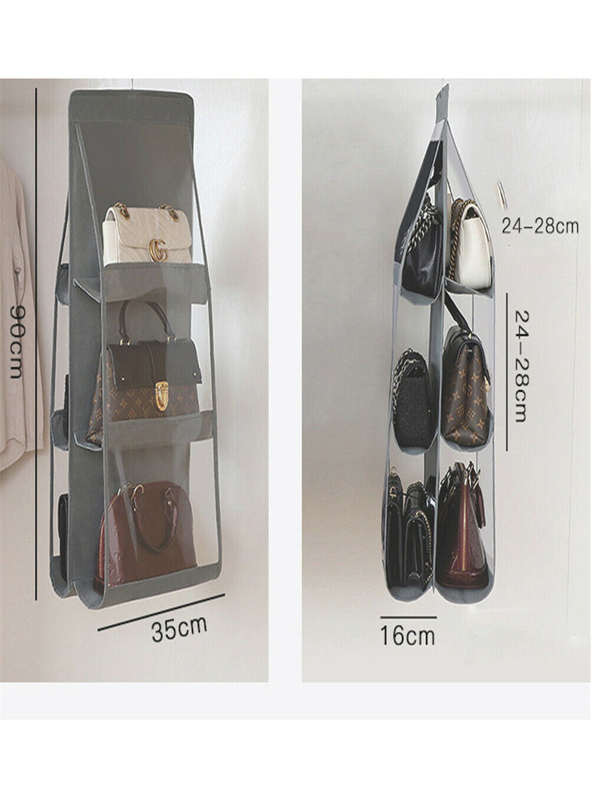 Buy Wholesale China 6-8 Pockets Hanging Handbag Organizer For Wardrobe  Closet Handbag Storage & Hanging Handbag Organizer at USD 0.895