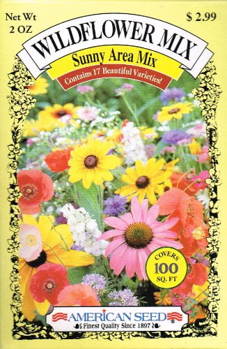 Instant Sunshine 100% seed mix Over 45 Wildflower Species 30 grams covers up 