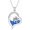 a, variant on Diamond Beach Necklace 925 Sterling Silver Ocean Wave Heart Pendant Necklaces Gift for Women Mom Wife Girlfriend Daughter