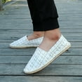 thumbnail image 2 of Men's Breathable Solid Color Korean Version Trendy Casual Comfortable Lightweight Linen Sole Sneakers Shoes Men, 2 of 8