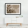 thumbnail image 2 of Leafy Elegance Modern Nature Art Beige - Painting Black Framed Wall Art Print 20 x 30 inches, 2 of 4