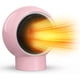 thumbnail image 1 of Fan Heater, Low Consumption Heater with Overheat Protection, 3s Fast Heating Electric Heater for Bedroom, Home Office, Pink, 1 of 4