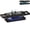 High Gloss Black, variant on HOMCOM Marble-Effect Coffee Table with LED Light, Center Table, White
