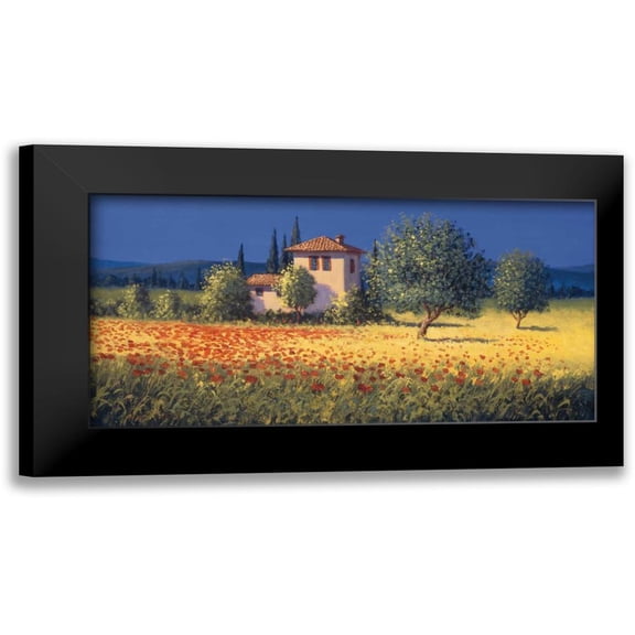 Short, David 14x9 Black Modern Framed Museum Art Print Titled - Summer Field I