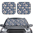 thumbnail image 2 of Fotbe Flower Juego de 2 Piezas de Parasoles para Parabrisas | Bloqueador Solar para Auto | Accesorios Plegables para Protección Solar Interior-Medium, 2 of 6