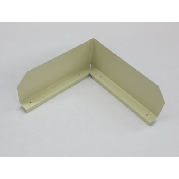 Bent (Inside Corner) Gutter Valley Splash Guards - 3 ct Classic Cream