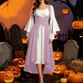 thumbnail image 4 of Ynynloco Women's Gothic Witch Dress Medieval Renaissance Costume Victorian Dress Costume for Halloween Parties, 4 of 8