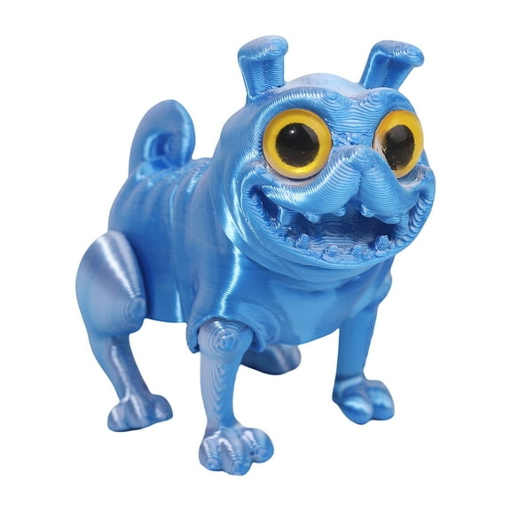 Unique 3D Printed Pug Figurine Handcrafted Collectible Art Piece For Home Decor And Gifts Cute Dog Sculpture