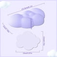 thumbnail image 4 of Manbasnake Memory Foam Cloud Mouse Pad with Wrist Rest & Cup Coaster, Purple, 4 of 7