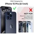 thumbnail image 4 of TAURI Funda 5 en 1 para iPhone 15 Pro, [no amarillea] con 2 protectores de pantalla + 2 protectores de lente de cámara, [protección contra caídas de grado militar] Funda delgada a prueba de golpes par, 4 of 4