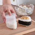 thumbnail image 4 of Molde triangular para Sushi de 6 uds, molde para hacer bolas de arroz Onigiri de 2 tamaños, molde antiadherente para prensas Bento de bolas de arroz, molde Nigiri oso de fresa Hogar, 4 of 5