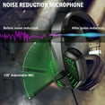 thumbnail image 4 of Gaming Headset Fit for PS4/PS5, PC, Xbox One, Nintendo Switch, EEEkit Stereo Gaming Headphones with Mic Noise Canceling, Memory Earmuffs, LED Lights, 3.5mm Over-Ear Headphones for Mac, Laptop, 4 of 8