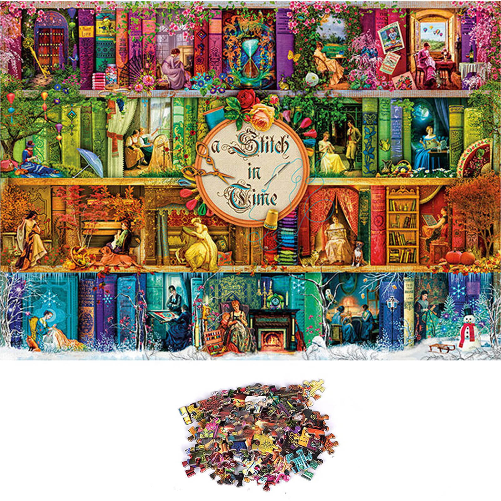 4000 Pieces of Adult Jigsaw Puzzle Bird Game Indoor Educational Activities Entertaining Puzzle Games for Adults and Children