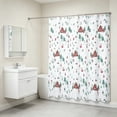 thumbnail image 6 of Sahpxhe Shower Curtain Waterproof Plastic Shower Curtain Liner,Stylish Pattern Bathroom Decor Bathroom Partition for Home,Hotel,Dorm,Quick-Dry,70.87X70.87in,Multicolor-A, 6 of 6
