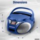 thumbnail image 4 of Magnavox MD6924-BL Portable Top Loading CD Boombox con radio estéreo A, 4 of 5