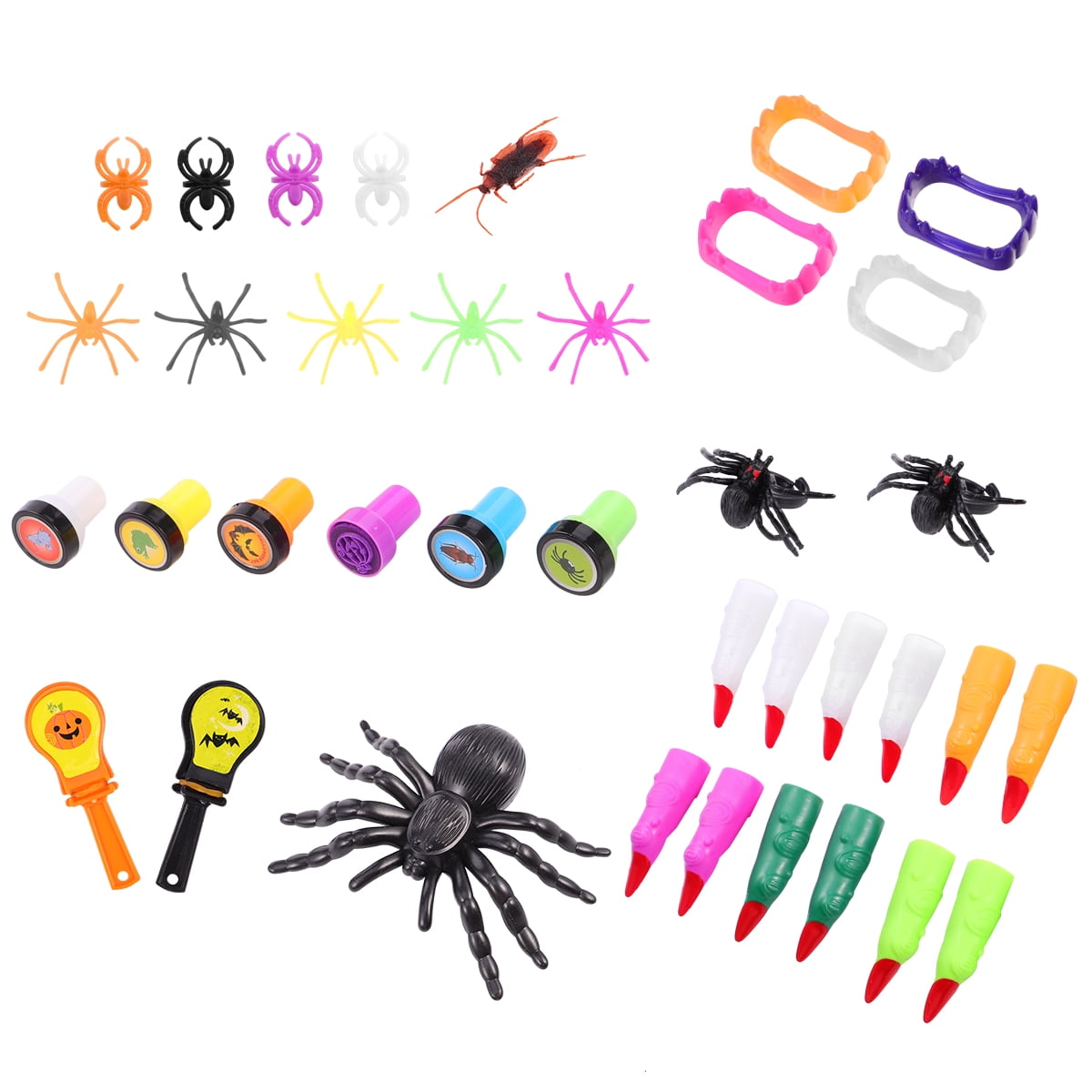 2PC Realistic Fake Spider Toys Insect Model Halloween Joke Prank Props Scary Toy 