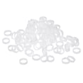 thumbnail image 1 of Anillos de bandas de goma de silicona 200pcs antideslizantes 10mm de diámetro 1mm de grosor 3mm de ancho para envolver cables, agrupar, 1 of 5