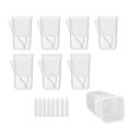 thumbnail image 1 of Mini Self Watering Pots With Labels And Wick Clear Planters With Holes Water Level For Indoor Alocasia Corm Propagation Sowing, 1 of 8