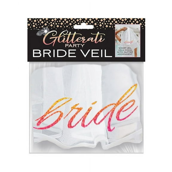 Glitterati Bride Veil - White