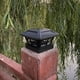 thumbnail image 1 of Luces solares para postes de exterior, para cercas, para decoración de patios y jardines, iluminación blanca y negra., 1 of 7