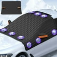 thumbnail image 1 of SSZMDLB under $5 Car Cover, Car Snow Cover, Windshield Snow Cover with Side Mirror Protectors, Sunshade, Antifreeze Protection, Winter Car Cover, Half Cover, Easy Install, Windproof Straps, 1 of 9