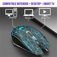 thumbnail image 3 of YZEGDCH Electronics Accessories Rechargeable Wireless Mouse Dazzling Mouse 2.4G + 5.1 Bluetooth Mute 7 Color Breathing Lamp 3 Adjustabl Precision for PC Laptop,Multicolor, 3 of 8