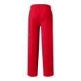 thumbnail image 3 of Men's Baggy Sweatpants Wide Leg Elastic Drawstring Waist Sweat Pants Relaxed Fit with Pockets, 3 of 5