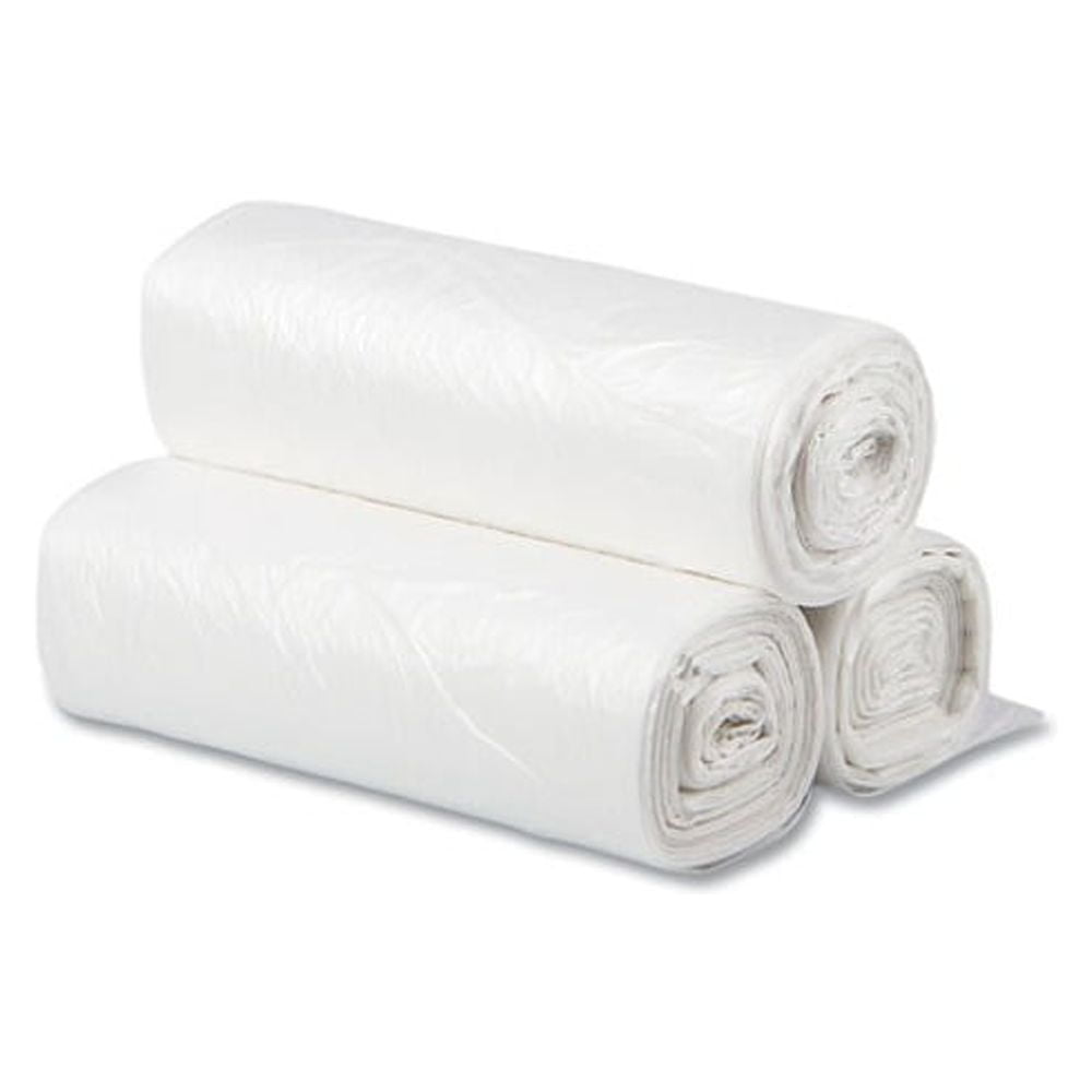 Inteplast Group Commercial Trash Bags, Perforated Roll, 10gal, 24 x 24, Natural, 1000/Carton