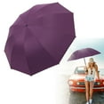 thumbnail image 6 of SeekLGT Extra Large Golf Umbrella, UPF 50+ blue Coating, Double Canopy Vented Windproof Waterproof Umbrella for Rain and Sun, Automatic Open Close, 1pc, 6 of 9