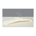 thumbnail image 3 of 10x Perchas Acolchadas de Satén con Gancho Cromado Giratorio Antioxidante, 3 of 5