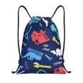 thumbnail image 1 of Fotbe Colorful Excavator Bolsa Mochila con Cordón Estampada, Bolsa de Gimnasio Deportiva, Bolsa Cinch, Bolsa con Cordón para Hombres y Mujeres-Small, 1 of 6