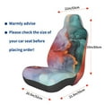 thumbnail image 3 of Wukai Colorful Abstract Waves Full Set Car Seat Covers with Soft Padding Universal Auto Front Seats Protector and Cushion Mat, 3 of 5