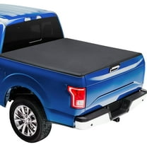Soft Tri-Fold Truck Bed Tonneau Cover Compatible with 2007-2023 Chevy Silverado & GMC Sierra HD (1500), 5'-8" Bed, New Upgrade