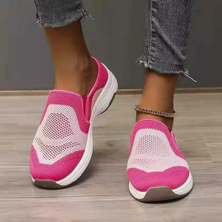 

Fashion Ladies Stretch Cloth Large Size Slippers Women s Casual Sports Weaving Non Slip Shoes