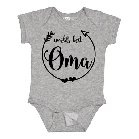

Inktastic World s Best Oma Gift Baby Girl Bodysuit