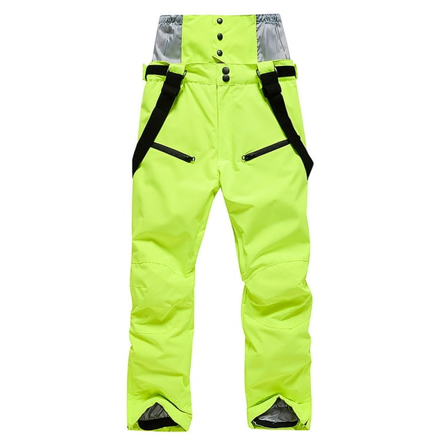 Tidyack,Insulated Ski Pants, Windproof Snowboard Pants, Waterproof Breathable, Men's Large Size, Dual-Layer Design, For Skiing Snowboarding, High-Performance Outdoors Gear, Durable Nylon Lining,