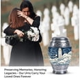 thumbnail image 4 of Painting Of Lighthouse On Beach & WavesSmall Urn For Ashes Keepsake - Urns For Human Ashes Adult Male Dad - Small Urn For Ashes Keepsake - Decorative Urns - Cremation Memorial (Size-3inch,4Pcs), 4 of 5