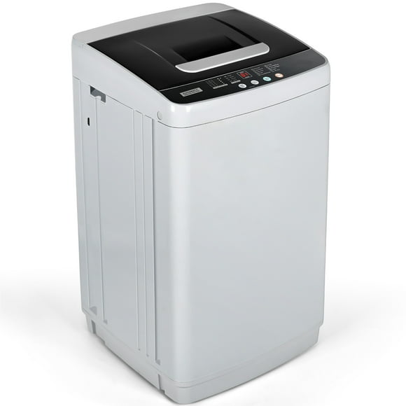 Simzlife Laveuse Portative 1,04 Pi3 8,8 Lb avec Écran DEL, Laveuse Compacte pour Appartements, Maisons, Gris Pâle