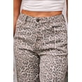 thumbnail image 6 of Trendy Leopard Print Wide Leg Jeans with High Waist and Distressed Edges | [ZhiHiMeRi] | 4, 6 of 12