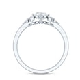 thumbnail image 2 of Rosec Jewels Lab Grown Diamond Ring - Double Band Engagement Ring - 6x8 mm - EF- VS Grade, 10K White Gold, US 7.00, 2 of 8