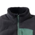 thumbnail image 4 of VEKDONE Boys Girls Fleece Jacket Full Zip Stand Collar Sherpa Winter Coat Kids Soft Comfortable Casual Outdoor Activewear with Pockets Black,10-11 Years, 4 of 5